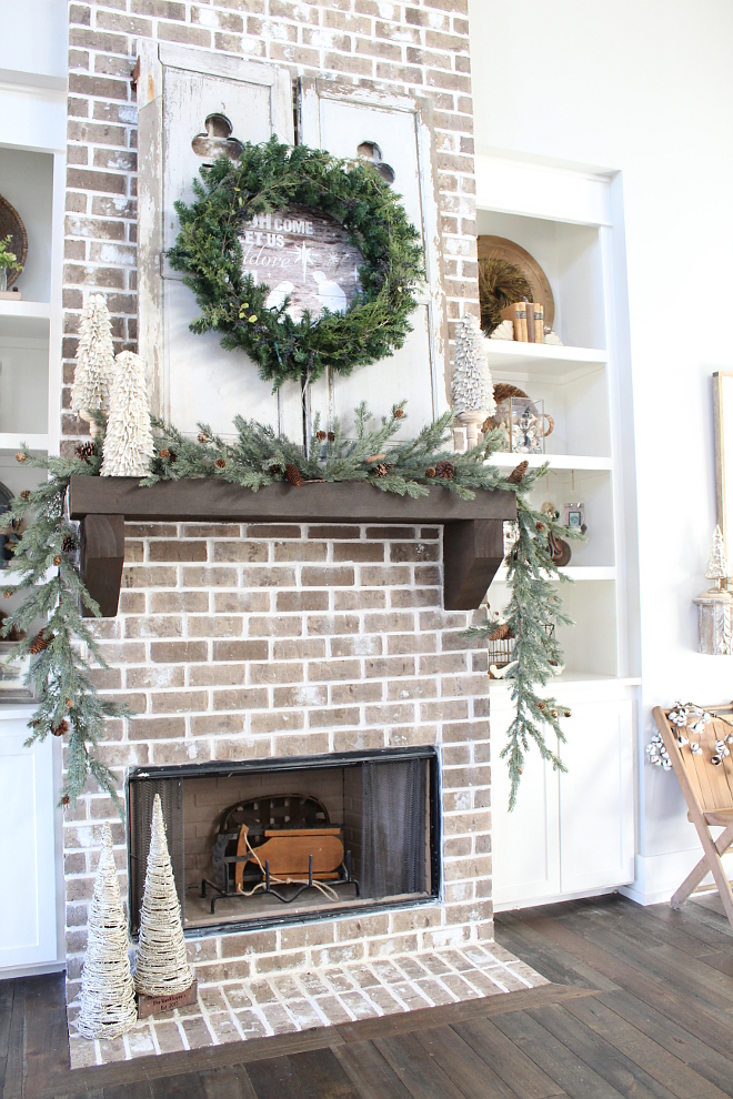 farmhouse christmas fireplace decor Instagram Christmas Decorating Ideas Home Bunch Interior Design Ideas