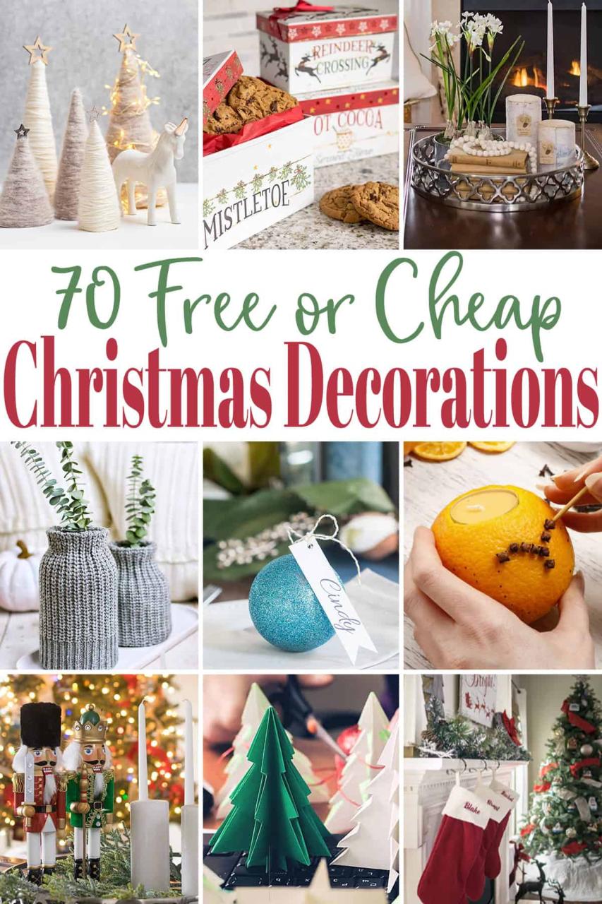 cheap christmas decor ideas 70 Free or Cheap Christmas Decoration Ideas • Craving Some Creativity