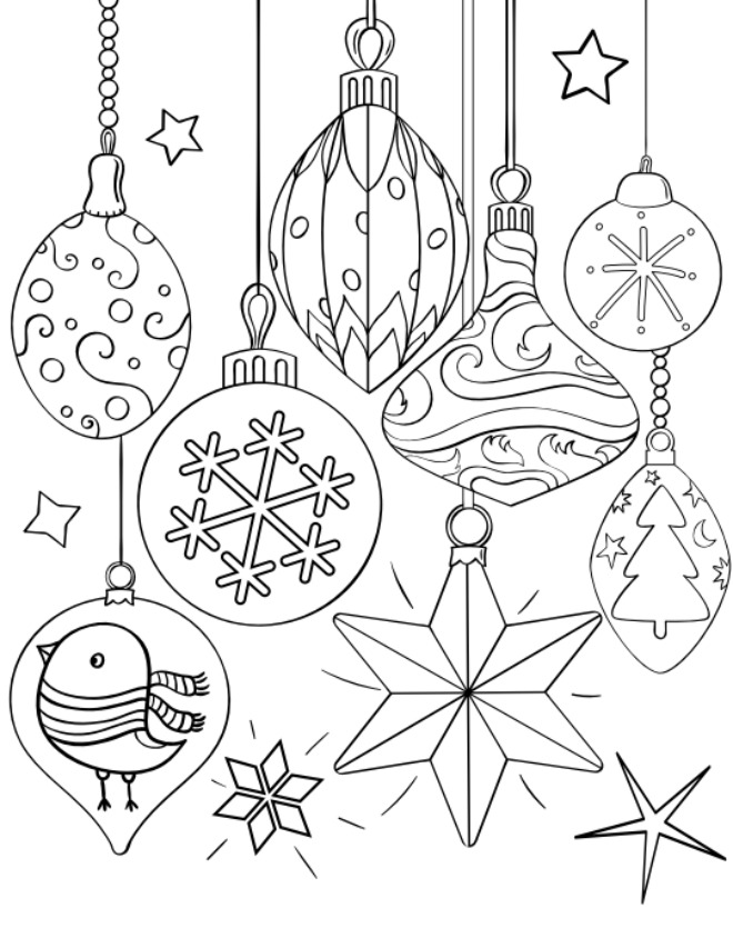 christmas decor coloring pages 10 Christmas Coloring Pages for Kids Tip Junkie