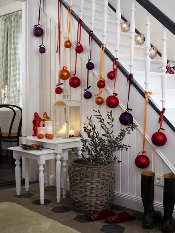 christmas entryway decor ideas 50 Fresh Festive Christmas Entryway Decorating Ideas family holiday