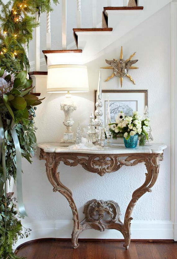 christmas entryway decor ideas 50 Fresh Festive Christmas Entryway Decorating Ideas family holiday