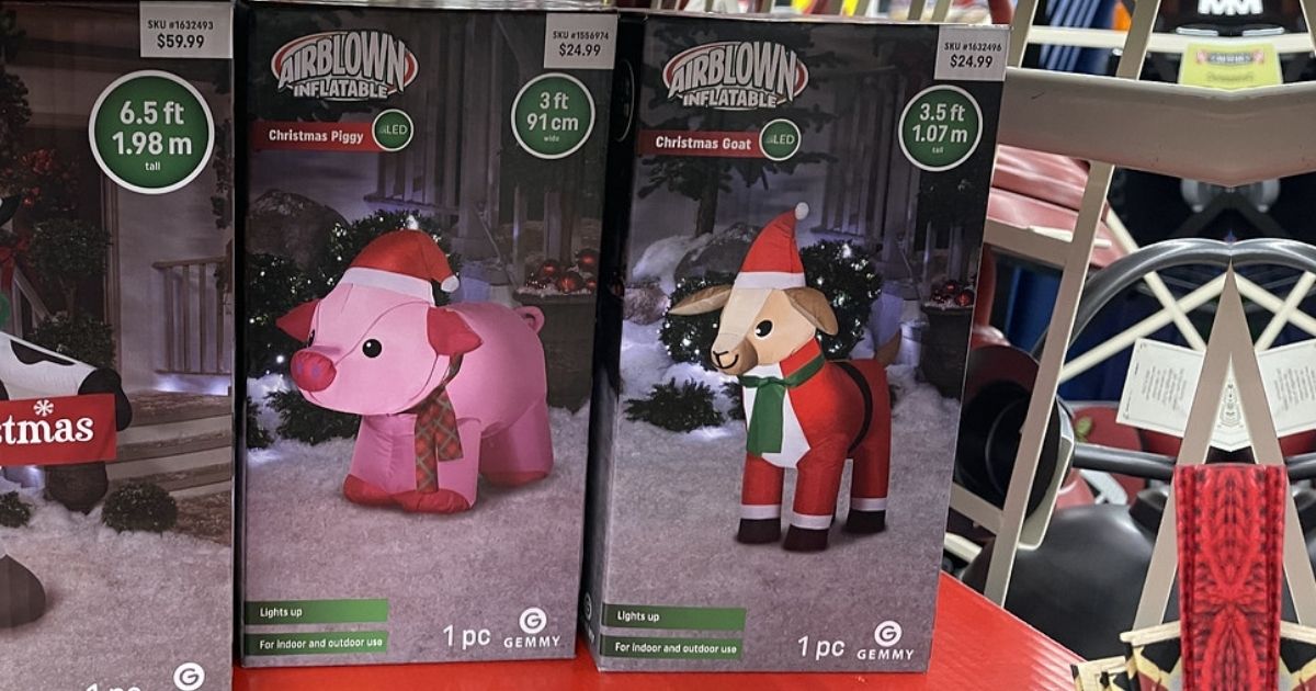 tractor supply outdoor christmas decor Cute Christmas Inflatable Farm Animals from 14.99 at Tractor Supply