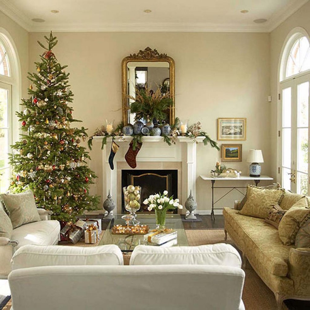 christmas decorations indoor living room Get Inspired With These Amazing Living Rooms Decor Ideas for Christmas