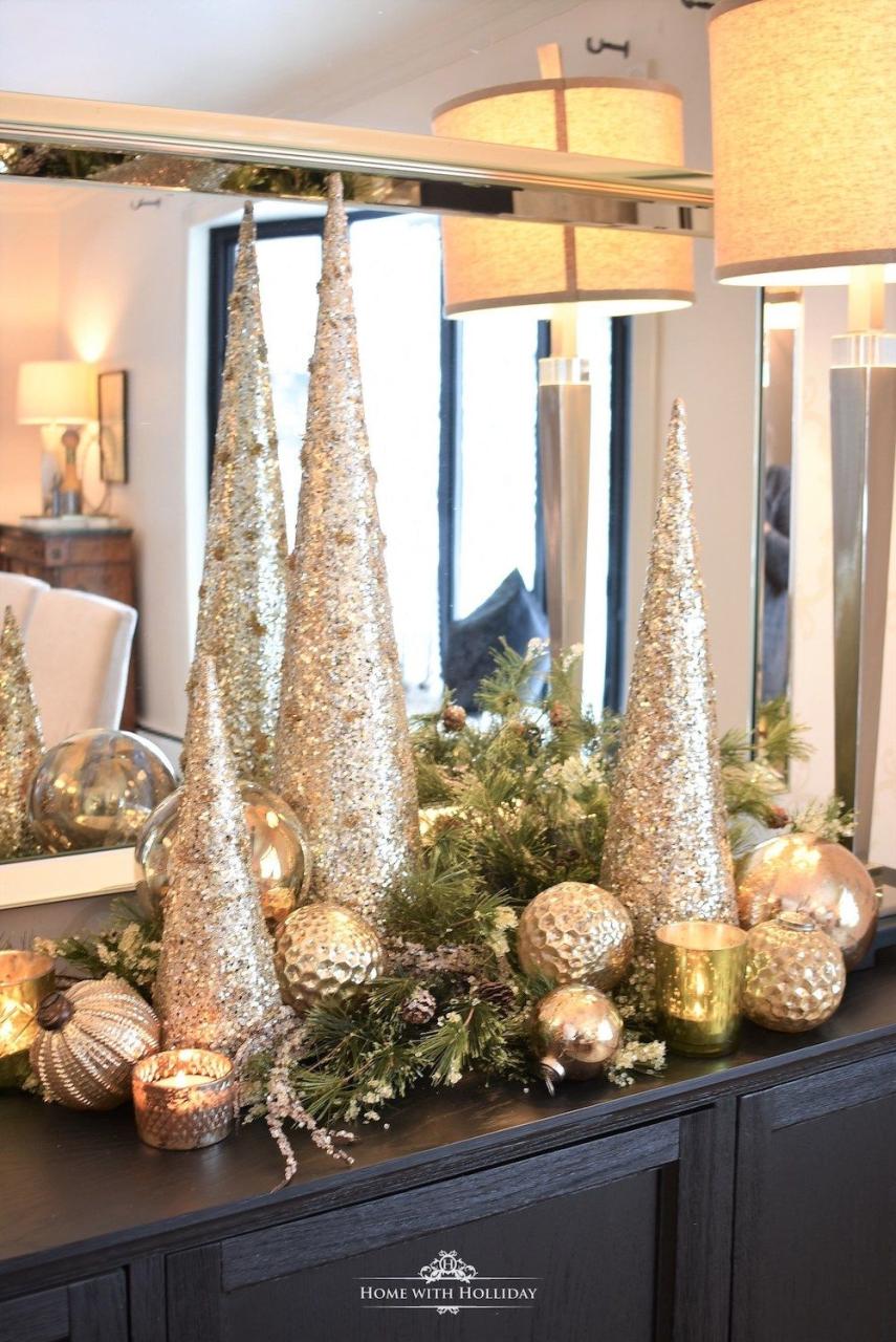 christmas decor ideas modern 25 Modern Glam Christmas Decorations You Need!