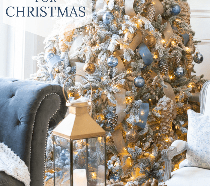 blue and gold christmas decor How to Decorate With Gold and Blue for Christmas Sanctuary Home Decor