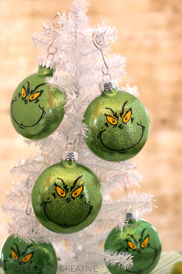 grinch christmas home decor Grinch Ornaments Hoosier Homemade