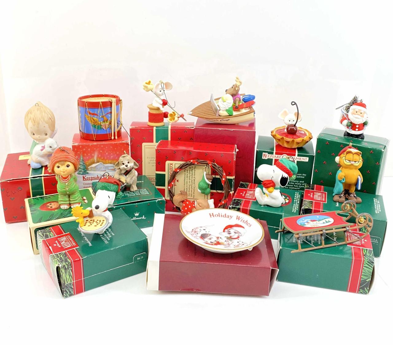 christmas ornaments hallmark sale Lot 14pc Hallmark Christmas Ornaments