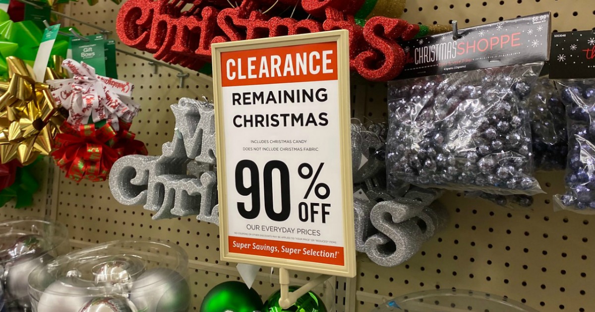 christmas decor on sale clearance 90 Off Christmas Clearance at Hobby Lobby Ornaments, Gift Wrap & More