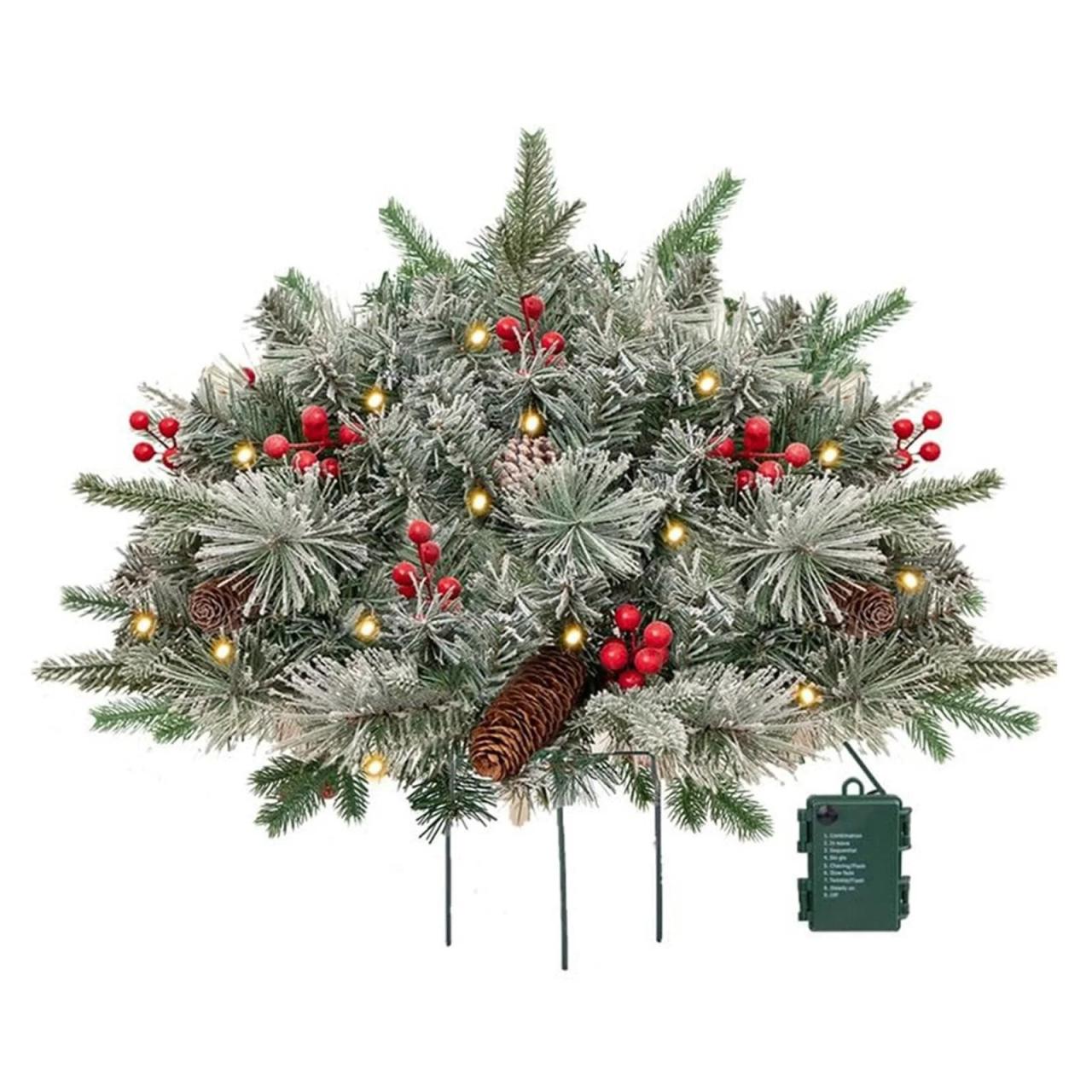 christmas decorations for outdoor planters Holiday Planter Filler Holiday Planter Decorations Christmas Holiday