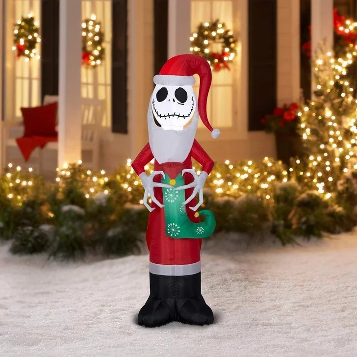 jack skellington christmas decorations outdoor Holiday Time Jack Skellington Nightmare Before Christmas Inflatable