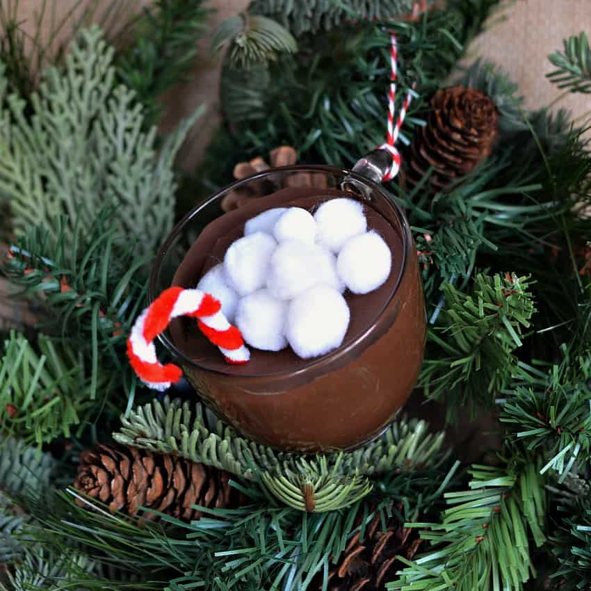 hot cocoa christmas decor Easy and Cute Mug of Hot Cocoa Christmas Ornament