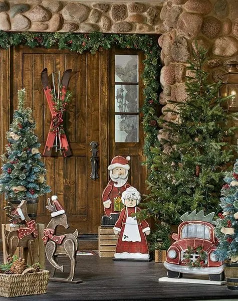 outdoor tree christmas decorations ideas Wooden Outdoor Christmas Decorations