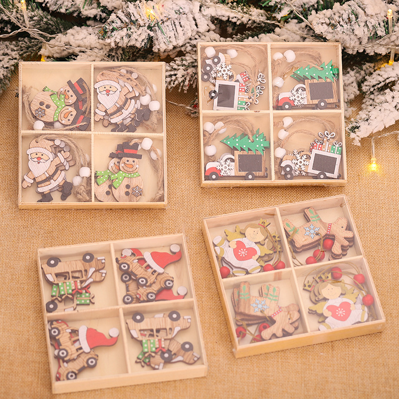 cheap christmas decorations sale wholesale Cheap Christmas Decorations Sale Christmas Cartoon Wooden Pendant