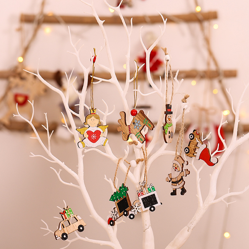 cheap christmas decorations sale wholesale Cheap Christmas Decorations Sale Christmas Cartoon Wooden Pendant