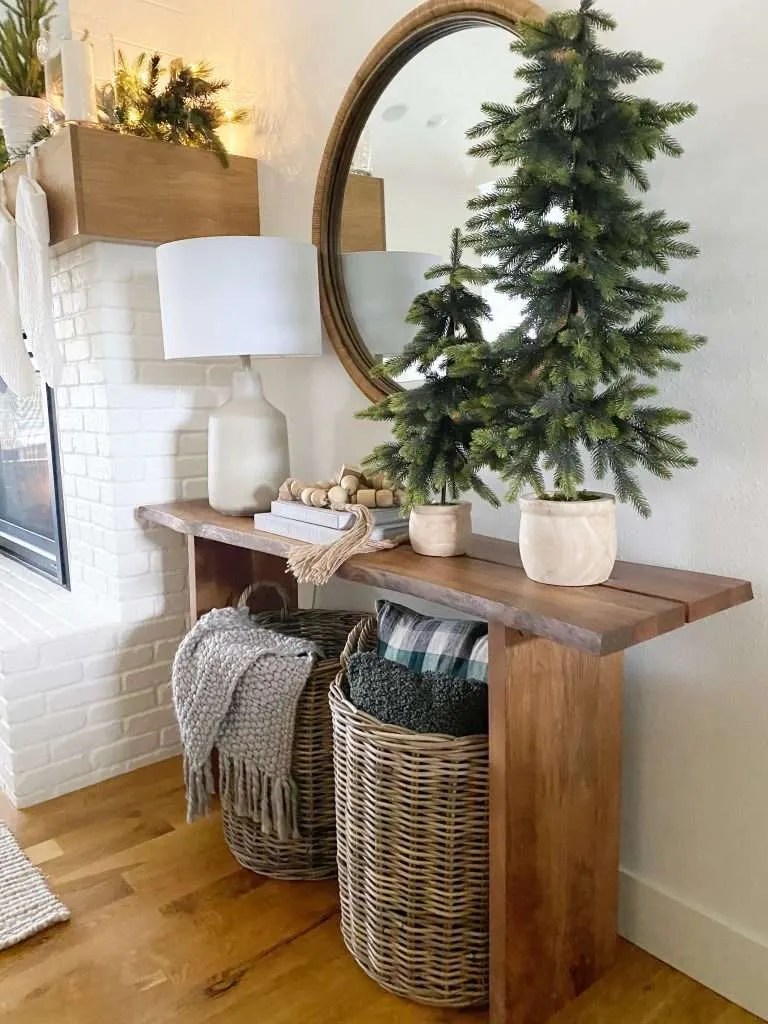 console table christmas decor ideas Christmas Decorating Ideas For The Home The Sommer Home