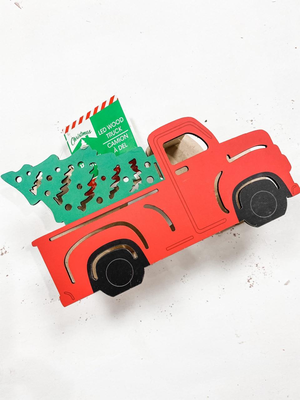 diy red truck christmas decor Dollar Tree DIY Red Truck Christmas Decor Easy and Affordable DIY