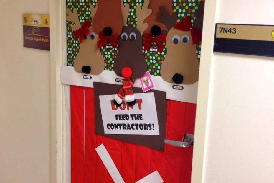 christmas decorating door ideas contest Holiday Door Decorating Contest