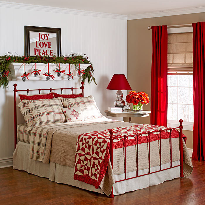 bedroom decor ideas for christmas 10 Christmas Bedroom Decorating Ideas, Inspirations