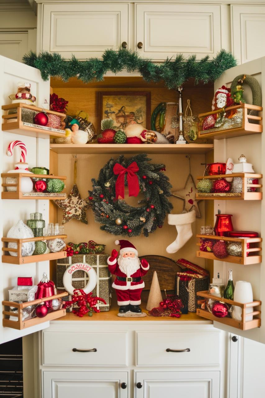 christmas decor on kitchen cabinets 29 Kitchen Christmas Decor The Crafty Hacks