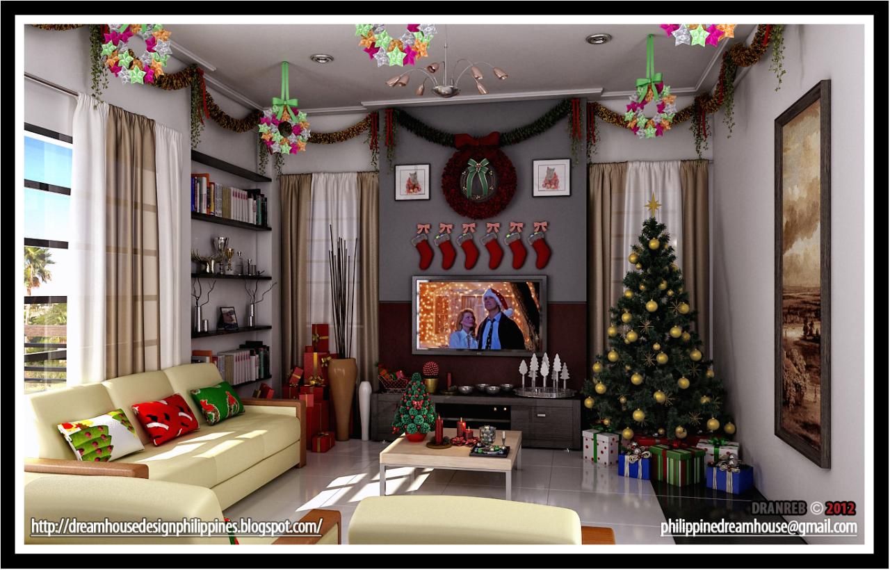 christmas decor ideas 2024 philippines Philippine Dream House Design Living room Christmas decoration