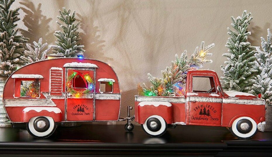 old truck christmas decor PreLit Vintage Christmas Collection Has Arrived at Sam's Club