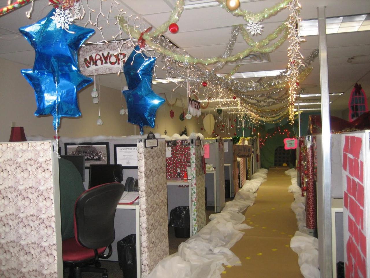 bay decoration christmas themes in office 25 Stunning Office Christmas Decorations Ideas Decoration Love