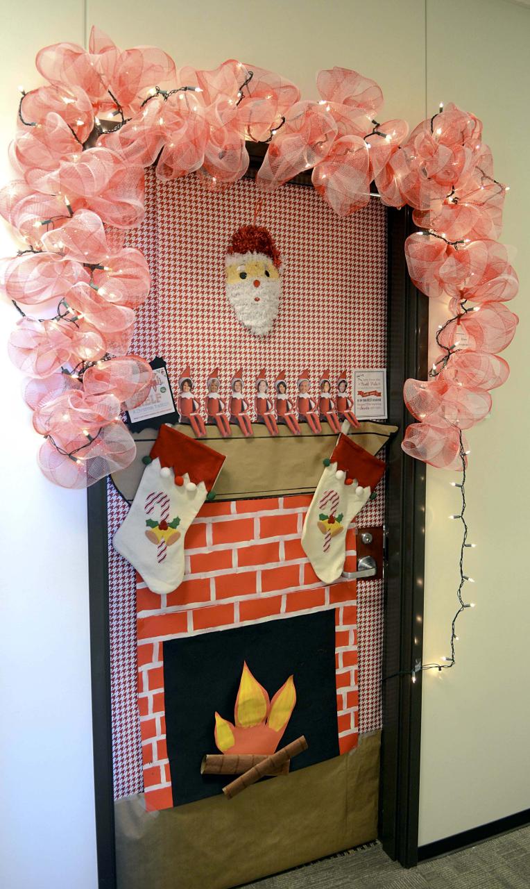 christmas decor ideas door Door Decoration Contest Sparks New TTI Tradition — Texas A&M