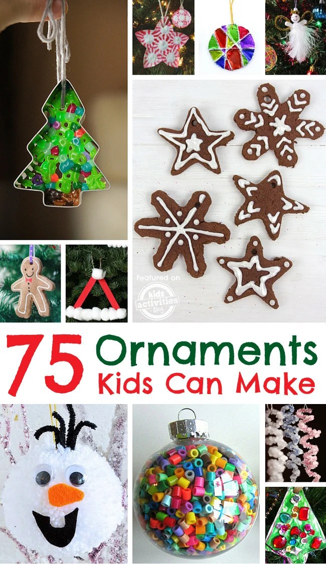 christmas decoration ideas to make with kids Homemade Christmas Ornaments Kids Can Make Kids Activities Blog