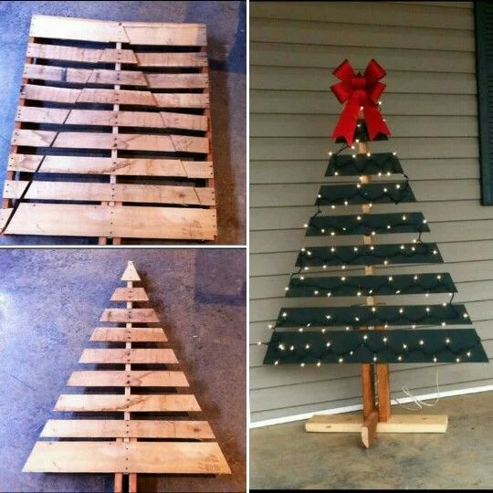 diy pallet christmas decor DIY Pallet Christmas Tree Ideas DIY Cuteness