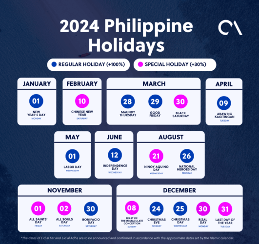 christmas decor 2024 philippines 2024 Holiday Calendar Philippines Proclamation Day October 2024 Calendar