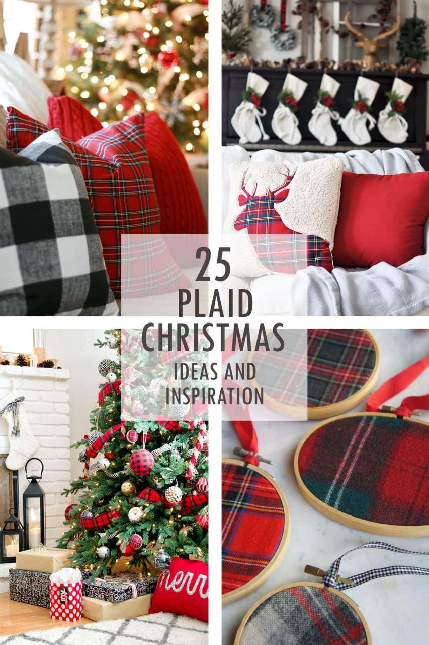 plaid christmas decor ideas A Perfectly Plaid Christmas Tidbits