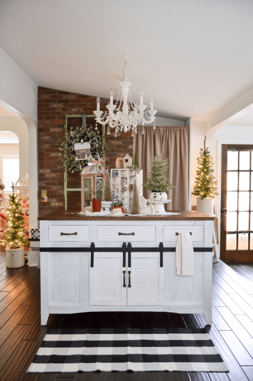 christmas decorating ideas kitchen island 31 Popular Christmas Decor Ideas For Kitchen Island HMDCRTN