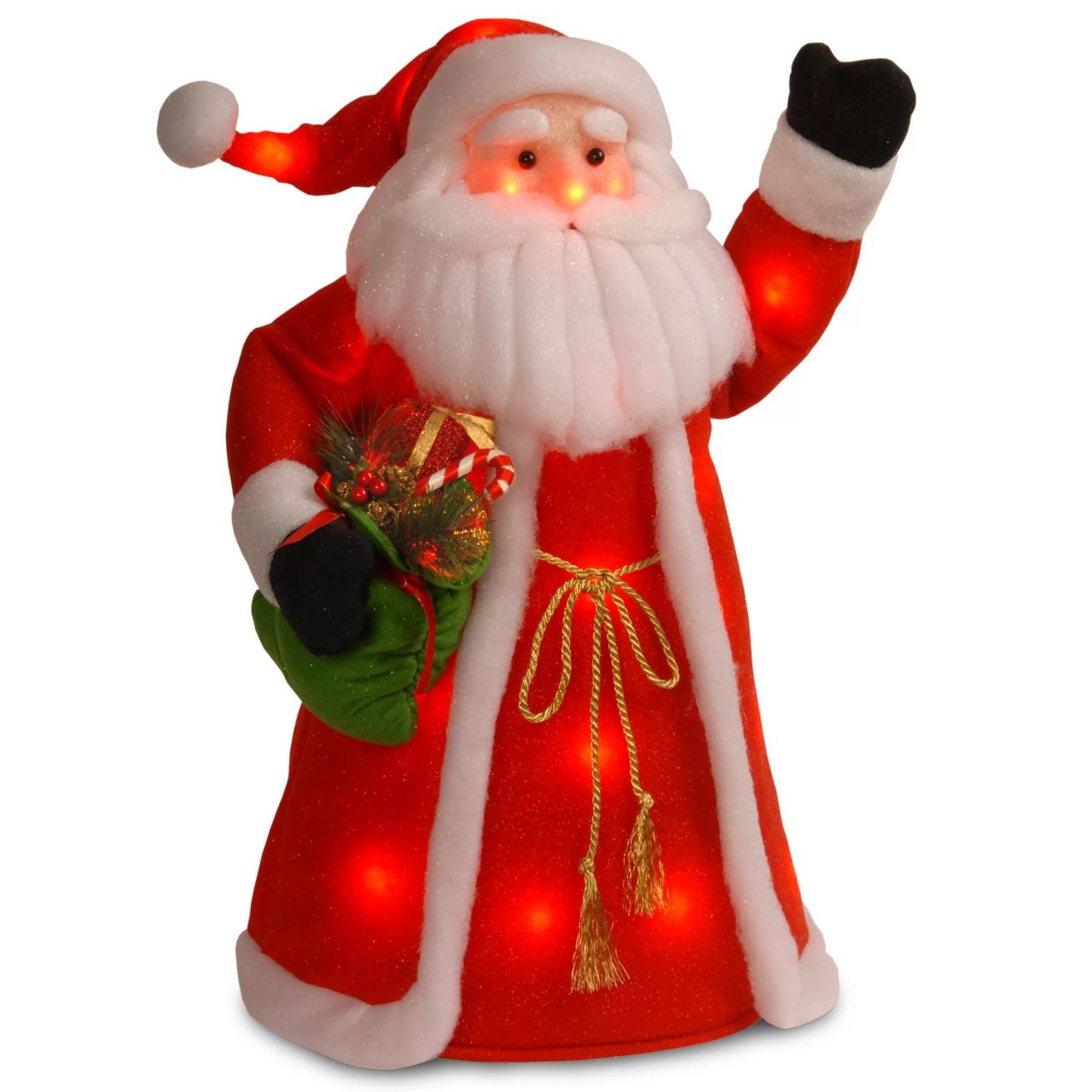 christmas decor santa claus National Tree Co. Decorative Décor PreLit Standing Santa Christmas