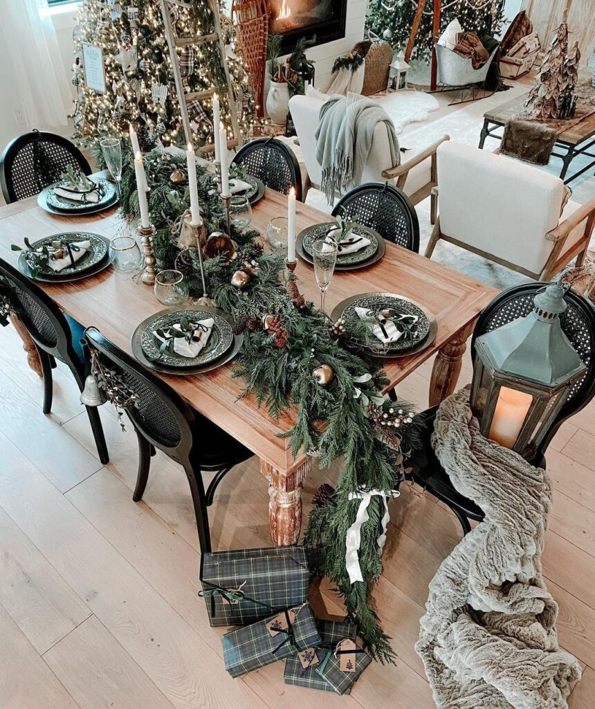 rustic christmas tabletop decor 35 Stunning Tabletop Christmas Decor Ideas You Need To See! The Mummy