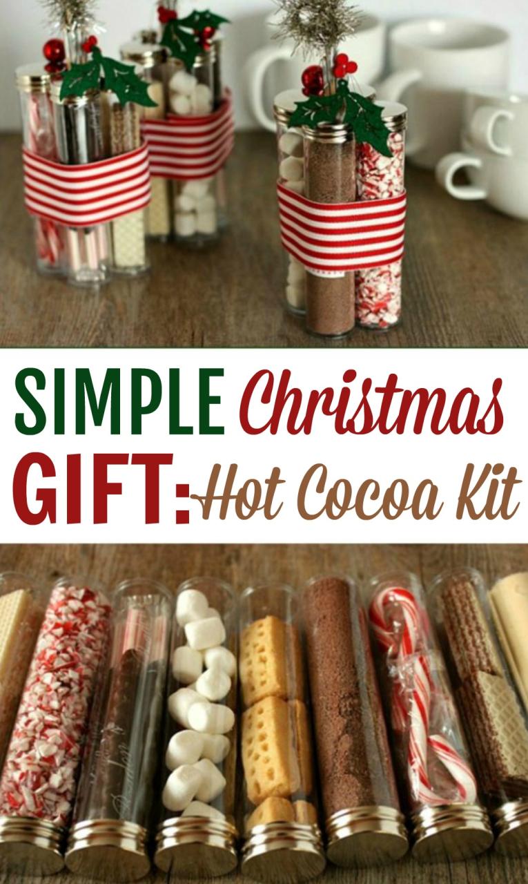 hot chocolate christmas decor Simple Christmas Gift Hot Cocoa Kit A Little Craft In Your Day