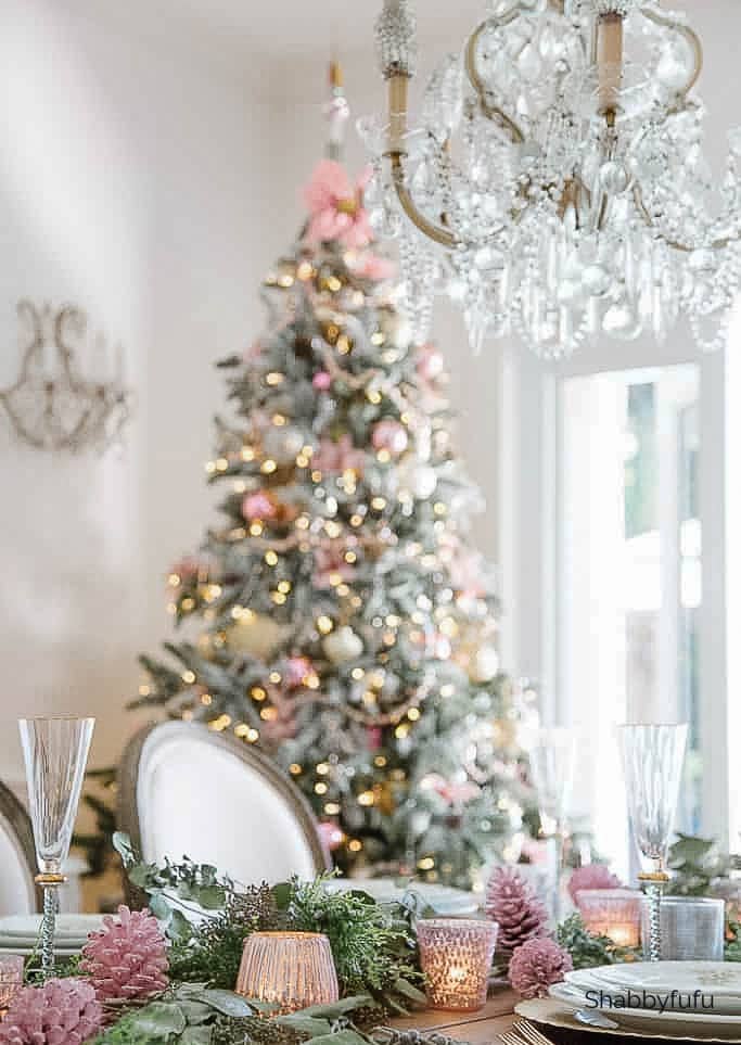 hot pink christmas decor Pink Christmas Decorations 5 Thrifty & Easy Ideas