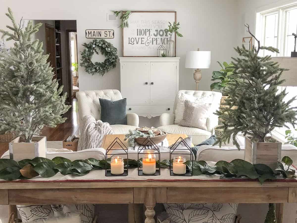 organic modern christmas decor Neutral Modern Farmhouse Christmas Decorations Grace In My Space