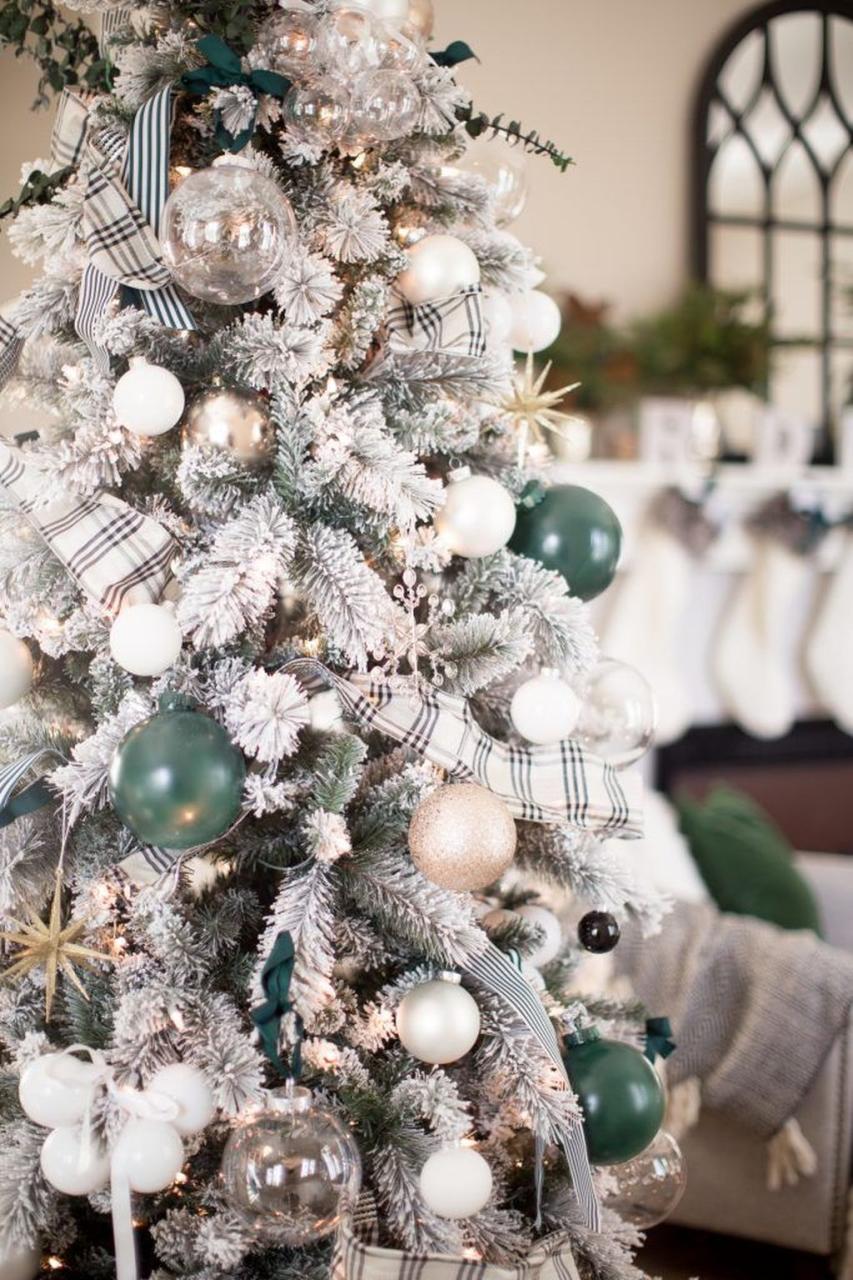 how to decor a white christmas tree 48 Stunning White Christmas Tree Ideas To Decorate Your Interior