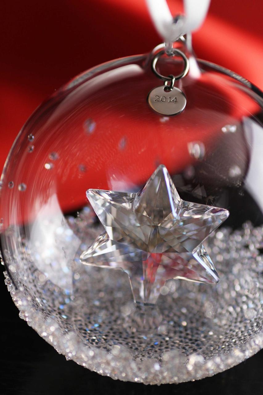 swarovski christmas ornaments sale uk SWAROVSKI 2014 CHRISTMAS BALL ORNAMENT 5059023 The Crystal Lodge