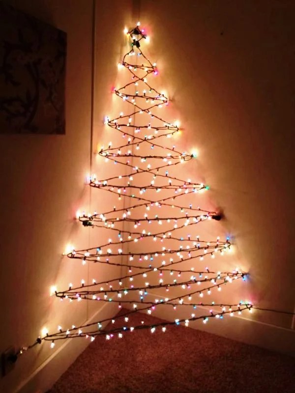 christmas wall decor with lights 25 Christmas Lights Decorations On Walls Decoration Love