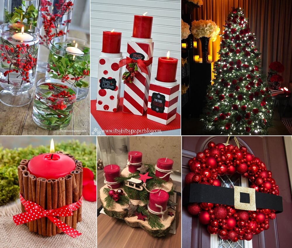 christmas decoration ideas red 10 Red Christmas Decor Ideas