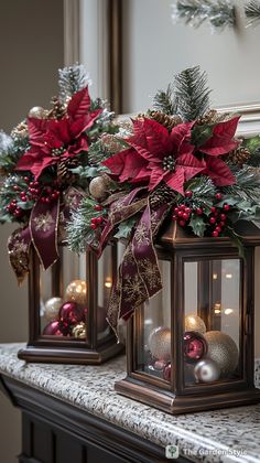 lantern christmas decor ideas 100 Festive Lantern Decor Ideas to Light Up Your Christmas Mantel di 2024