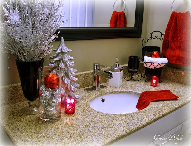 christmas bathroom decor pinterest Top 35 Christmas Bathroom Decorations Ideas Christmas Celebrations