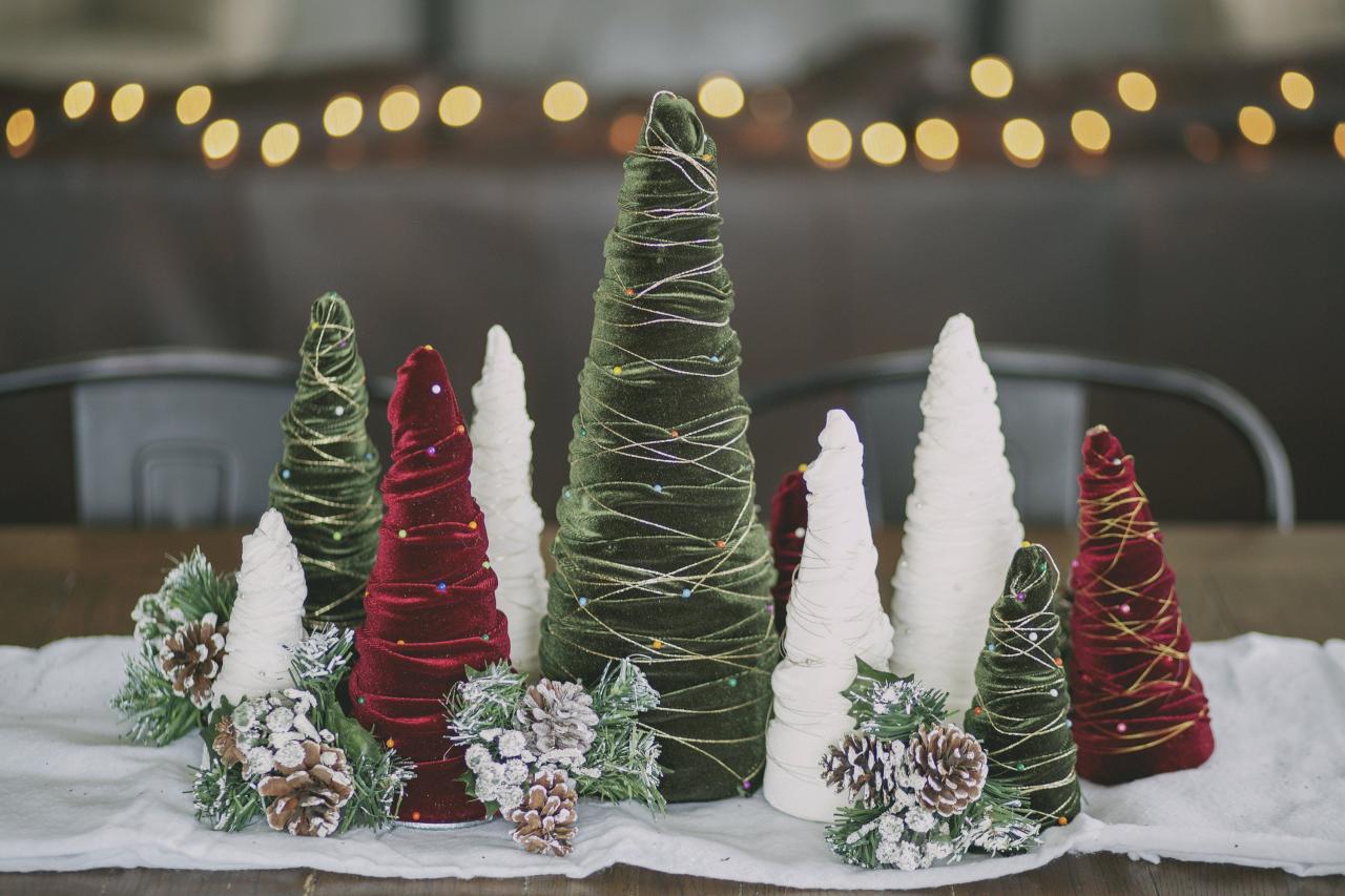 green velvet christmas decor Beautiful Velvet Christmas Trees Velvet Trees Green Velvet Etsy