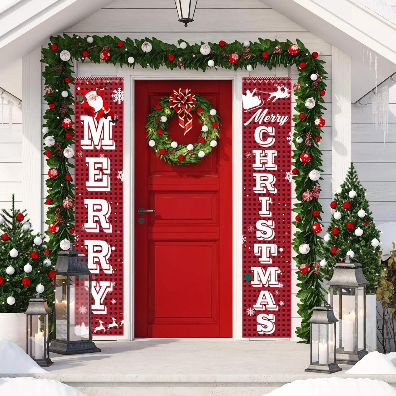 merry christmas decorations outdoor walmart Merry Christmas Banner, Christmas Decorations Outdoor, Christmas Banner