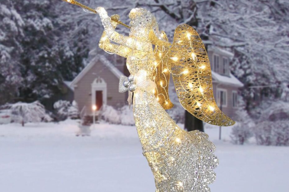 angel decor for christmas Three Posts™ Angel Christmas Decoration Lighted Display & Reviews Wayfair