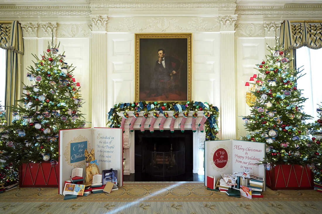 white house christmas decor 2024 White House reveals Christmas decorations with 'We the People' theme NPR