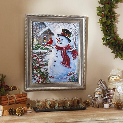 kirklands christmas wall decor Christmas Art and LED Canvas Art Kirklands Christmas canvas art