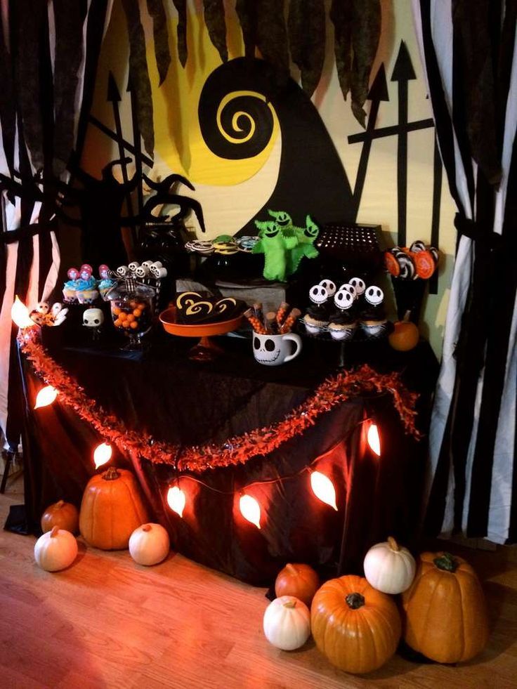 nightmare before christmas birthday decor Kuvahaun tulos haulle halloween birthday party table Nightmare before