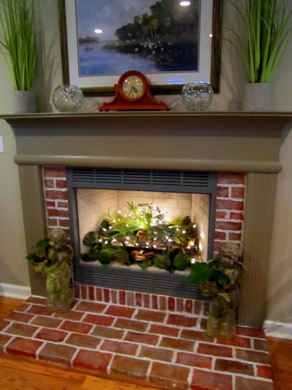 christmas decorations inside fireplace 20+ Decorating Inside A Fireplace